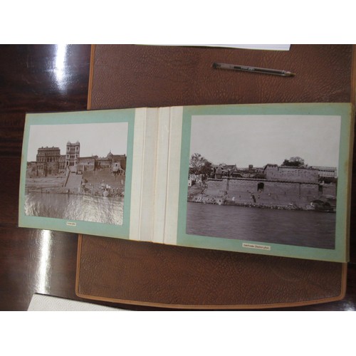 369 - Album of photographs, views of Benares, presented by the Maharaja of Benares, containing thirty one ... 