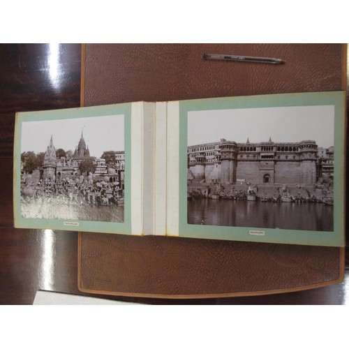 369 - Album of photographs, views of Benares, presented by the Maharaja of Benares, containing thirty one ... 