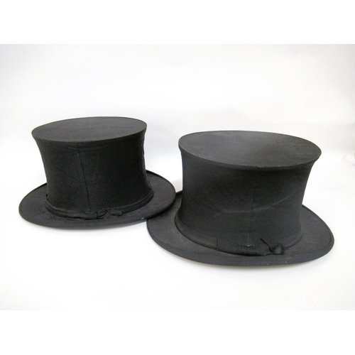 103 - Two folding top hats