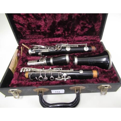 112 - F. Buisson, clarinet in a fitted case