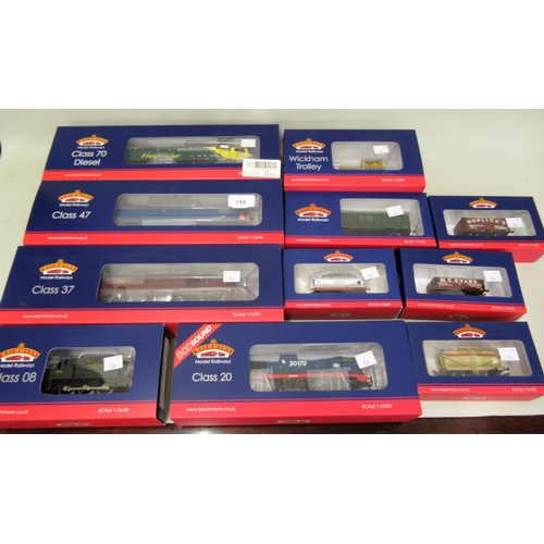 150 - Three Bachmann diesel locomotives in original boxes, Class 47, Class 70 and Class 37, together with ... 