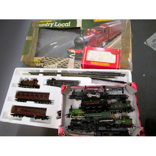 160 - Hornby Dublo gauge electric train set, Country Local (some parts lacking), together with ten other v... 