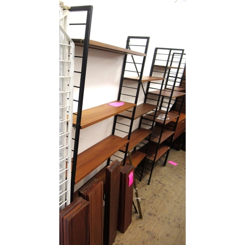 1837 - Large quantity of Ladderax modular shelving to include:  bureau unit with fall front, one large and ... 