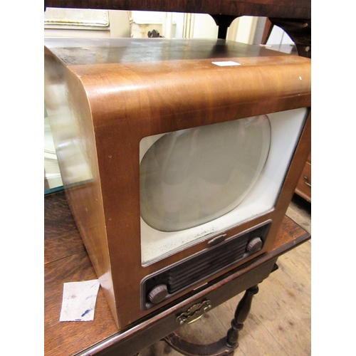 1839 - 1950's Bush radio television receiver type TV 24, in a walnut case, 41cms wide