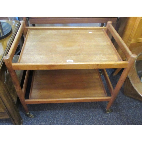 1853 - Mid 20th Century teak two tier tea trolley