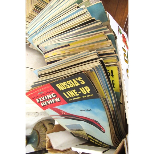 222 - Quantity of eighty plus copies of ' Flying Review, 1954 / 1964 ' and other various magazines etc.