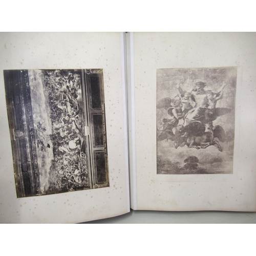 280 - 19th Century leather bound volume, photographs of Old Master pictures and Italian architecture