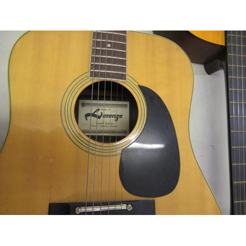 402 - Lorenzo acoustic guitar, together with a Hohner acoustic guitar