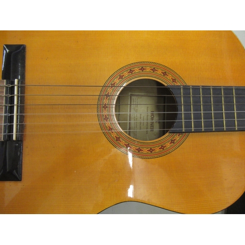 402 - Lorenzo acoustic guitar, together with a Hohner acoustic guitar