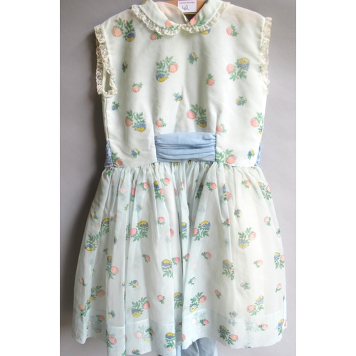 42 - Harrods, child's bridesmaid dress circa 1950's, labelled size 28 and another similar, larger with no... 