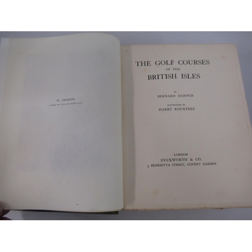 444A - Bernard Darwin, ' The Golf Courses of the British Isles ' illustrated by Harry Rountree, First Editi... 