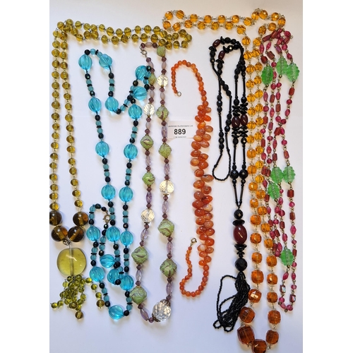 Quantity of various bead and costume necklaces