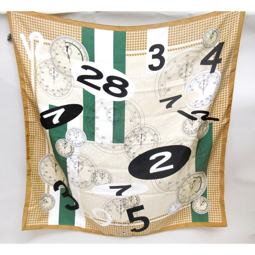 92 - Rolex silk scarf, 86cms x 84cms