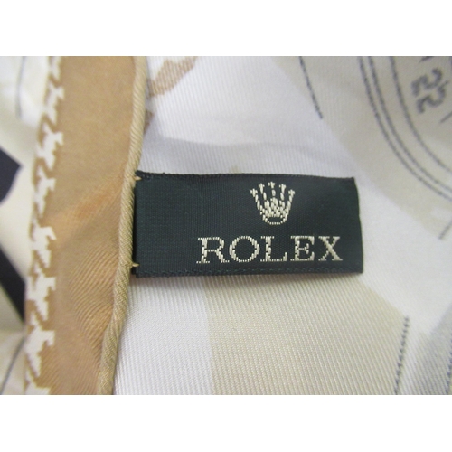 92 - Rolex silk scarf, 86cms x 84cms