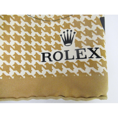 92 - Rolex silk scarf, 86cms x 84cms