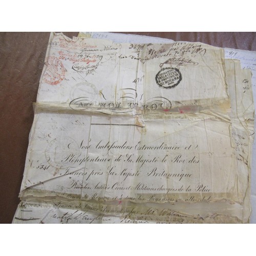 220 - 19th Century passport issued to Robert Henry Dudley Scott, signed by Henry John Viscount Palmerston ... 