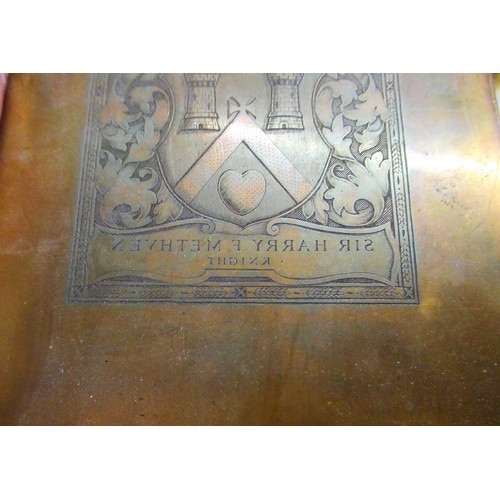 227 - Quantity of miscellaneous collectables including an engraved copper printing plate, miscellaneous mo... 