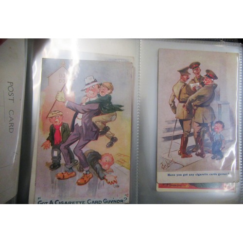 229 - Two albums containing a collection of miscellaneous postcards