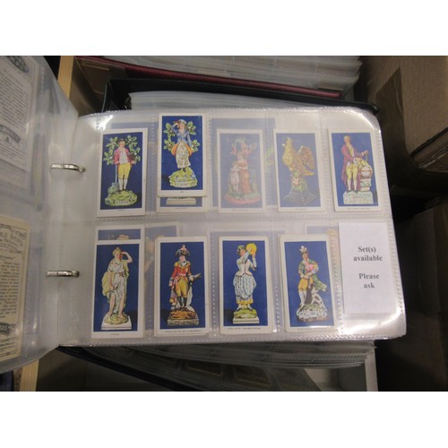 320 - Six albums containing a collection of Scarcer odds of cigarette cards from manufacturers C