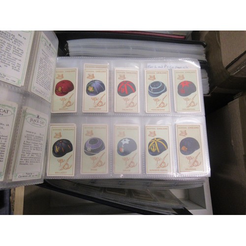 320 - Six albums containing a collection of Scarcer odds of cigarette cards from manufacturers C