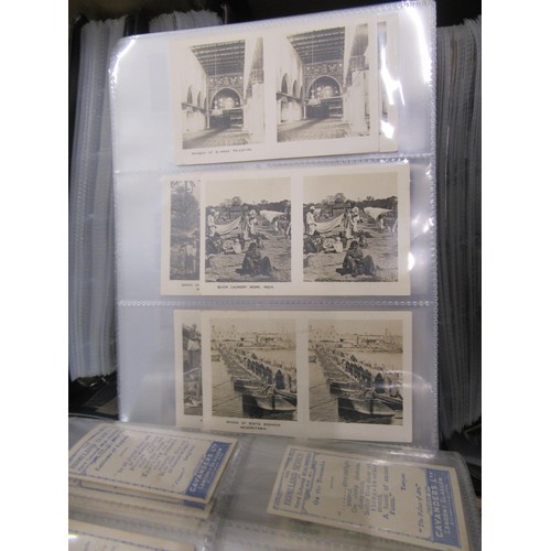 320 - Six albums containing a collection of Scarcer odds of cigarette cards from manufacturers C