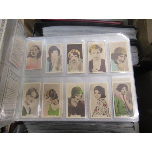 320 - Six albums containing a collection of Scarcer odds of cigarette cards from manufacturers C