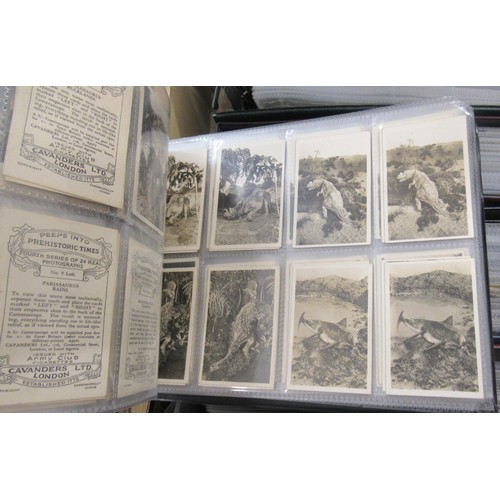 320 - Six albums containing a collection of Scarcer odds of cigarette cards from manufacturers C