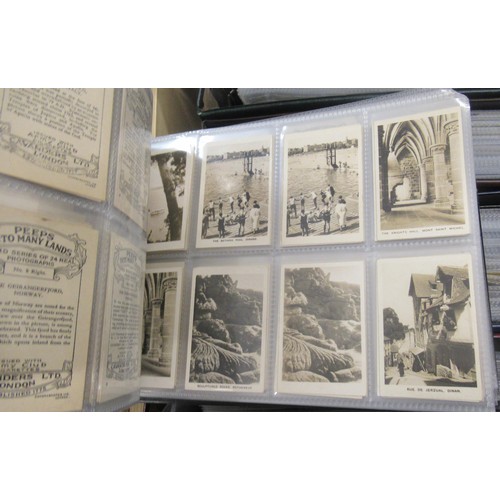 320 - Six albums containing a collection of Scarcer odds of cigarette cards from manufacturers C