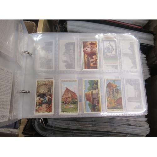 320 - Six albums containing a collection of Scarcer odds of cigarette cards from manufacturers C