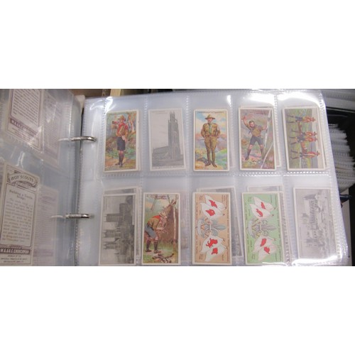 320 - Six albums containing a collection of Scarcer odds of cigarette cards from manufacturers C