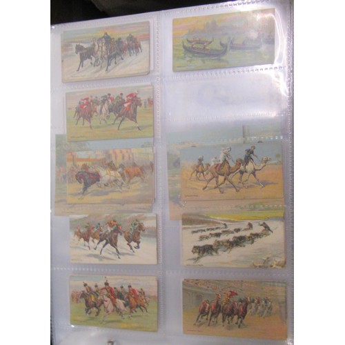 320 - Six albums containing a collection of Scarcer odds of cigarette cards from manufacturers C