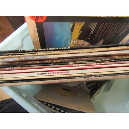 398 - Quantity of various vinyl long playing records, together with a quantity of tour programmes