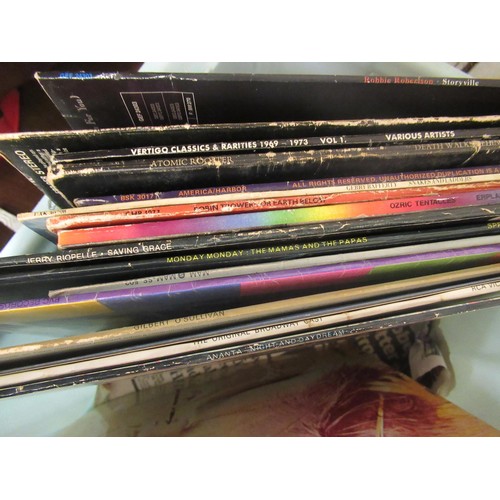 398 - Quantity of various vinyl long playing records, together with a quantity of tour programmes