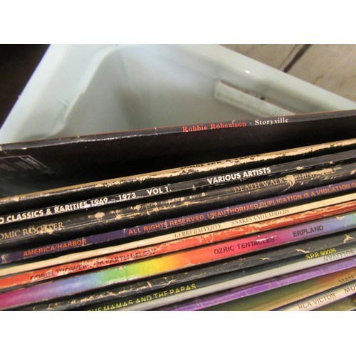 398 - Quantity of various vinyl long playing records, together with a quantity of tour programmes