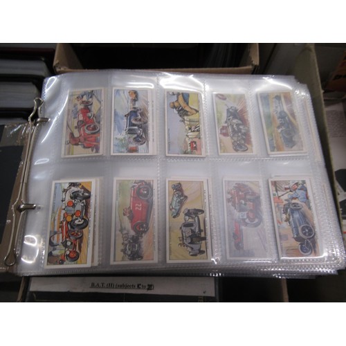 319 - Four albums containing a collection of odds of cigarette cards from manufacturers A&B (including Sca... 