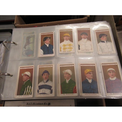 321 - Collection of Scarcer odd Ogden's cigarette cards, contained in five albums