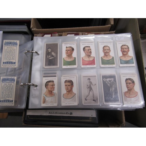 321 - Collection of Scarcer odd Ogden's cigarette cards, contained in five albums