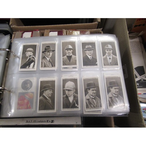 321 - Collection of Scarcer odd Ogden's cigarette cards, contained in five albums