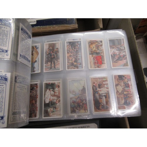 321 - Collection of Scarcer odd Ogden's cigarette cards, contained in five albums