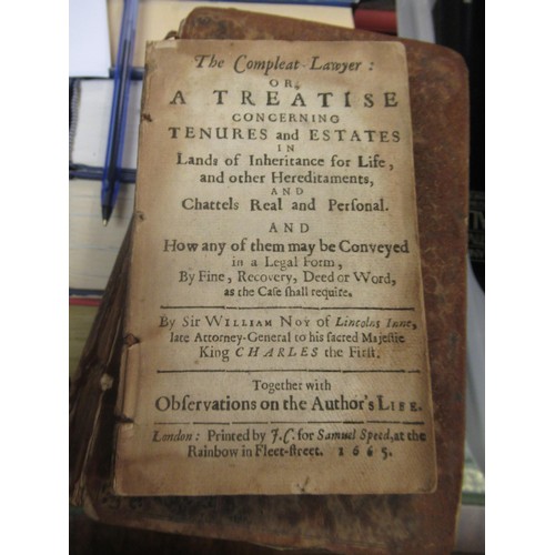 427 - One volume, ‘ Hudibras, The First Part ’ printed London by T.N. for Henry Herringman, 1684 together ... 