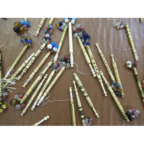 267 - Collection of 19th Century bone lace makers bobbins