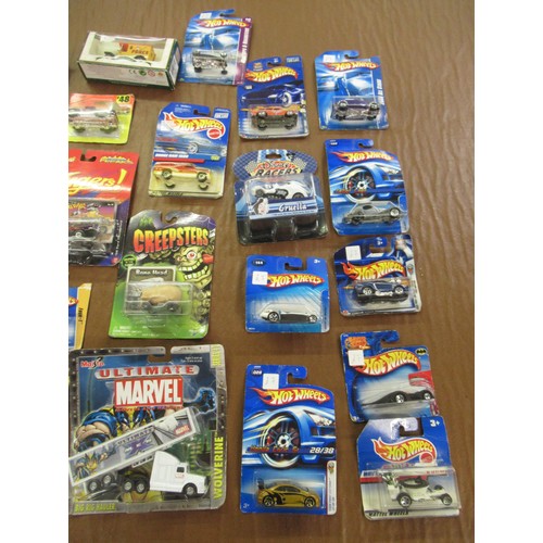 279 - Large quantity of boxed and blister pack diecast vehicles, including Hot Wheels, Cragar and Playing ... 