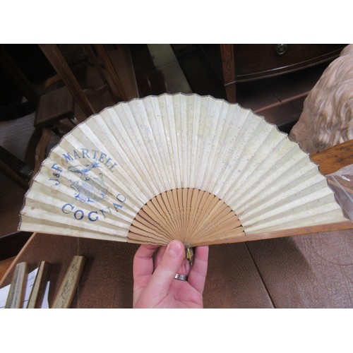 336 - Collection of eight various 20th Century oriental bamboo and hand painted and printed fans