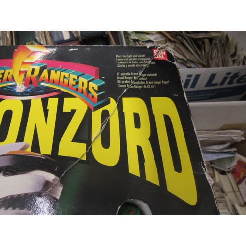 372 - Power Rangers boxed green Dragonzord  by Bandai 1993