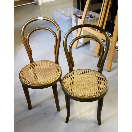 1916 - Pair of gilded bentwood children's chairs