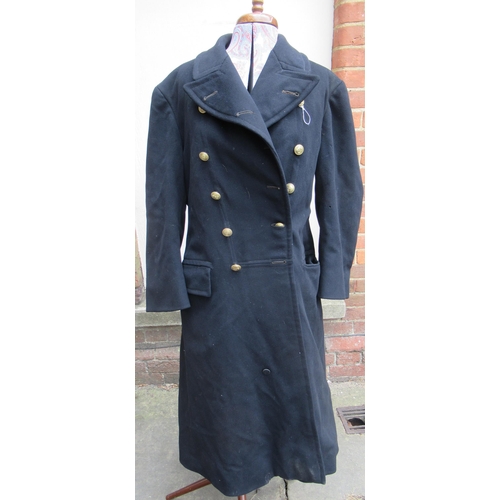 89 - Naval trench coat with matching brass buttons