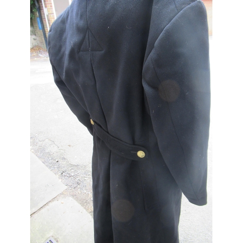 89 - Naval trench coat with matching brass buttons