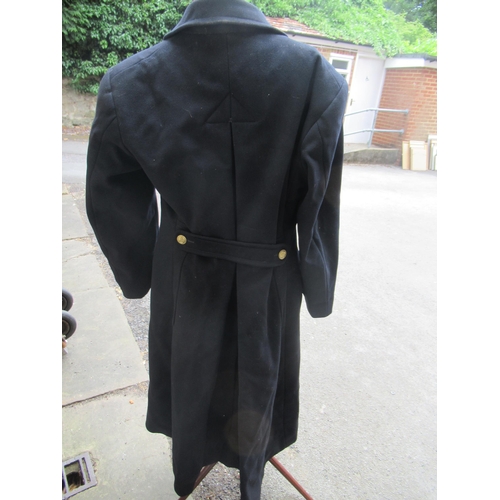 89 - Naval trench coat with matching brass buttons