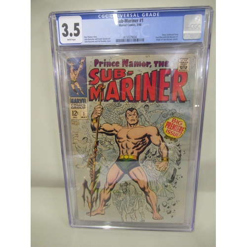 102 - Marvel comics, Sub-Mariner 1 1968, CGC Graded 3.5, Origin of Sub-Mariner