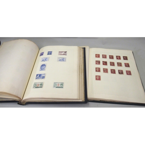 140 - Blue F.G. Sussex album containing a collection of Canadian, Australian and New Zealand stamps, Queen... 